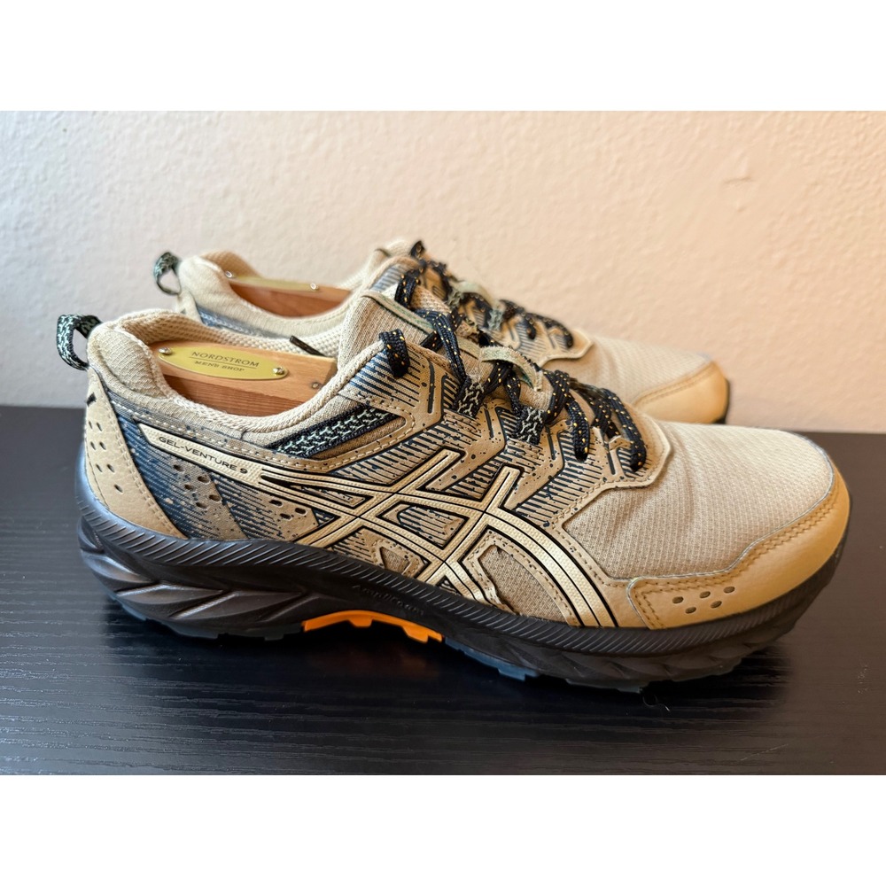 Asics Gel-Venture 9 Mens Sz 7.5 Womens 8.5 Trail Running Shoes Desert Camp Black
